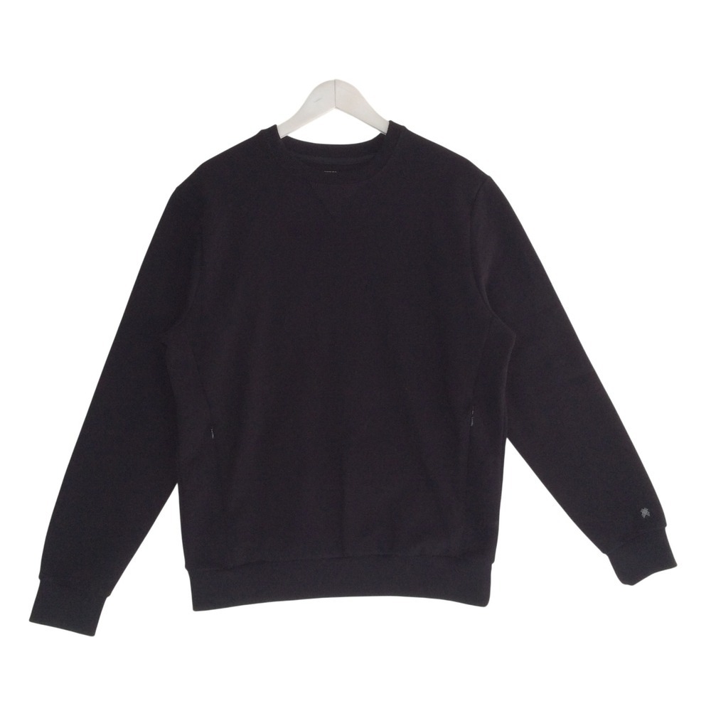 Kenneth Cole Active‎ Mens Black Crewneck Sweatshirt Zip Pockets Size M